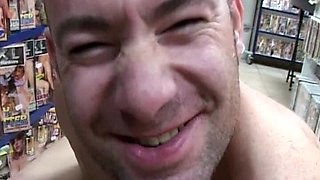 Two Guys Fucking Nasty Amateur French Doll in the Book Store