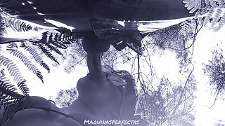 Outdoor Blowjob, Bluee And His Big Deep Throat