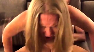 Stacked blonde wife engages in interracial cuckold fucking