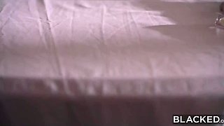 Slim Busty Blonde Bride Cheats On Her Fiancé, Running Away From The Wedding To Enjoy Massive BBC