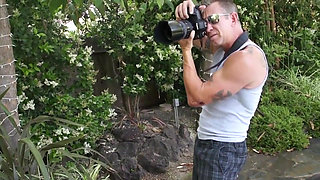 Stunning oiled milf banged by mature cock