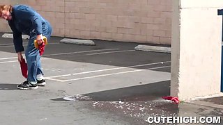 Hot Olivia Lua providing blowjob and drilled