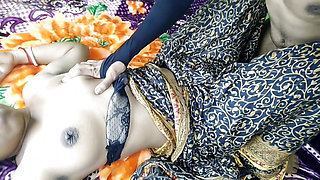 Stepsister Pussy Hard Fucked by her Step Brother, she is wearing a saree.
