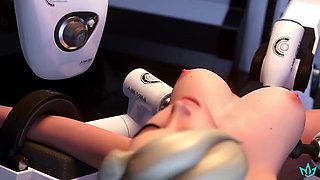 Mercy from overwatch fucked by machines