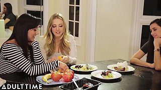 Horny Lesbian Fingers Cheating Housewife Wife Until She SQUIRTS - ADULT TIME