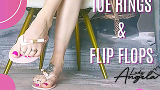 Lady Angela Toe Rings and Flip Flops - Silent Admiration