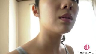 Tsukasa Kanzaki uncensored riding machines - hot Japanese babe with innocent face and sexy booty