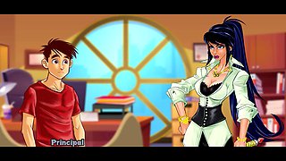 Busty bikini girl Loveskysan69real causing a stir at school with her summer vibes