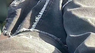 Amateur Outdoor Brunette Masturbates