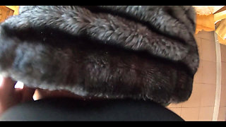 Blow-job, Fuck and Cum Playing with My Impotent Husband Friends While Wearing a Fur Coat Ep 240