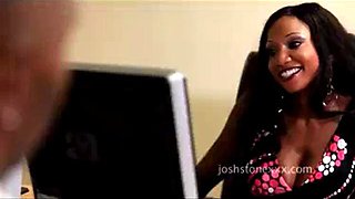 DIAMOND JACKSON fucked in the office