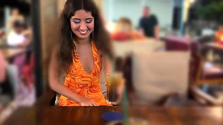 Slim teen gets her assholes pumped with a huge load