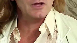 He gets his cock sucked by two perfect ladies