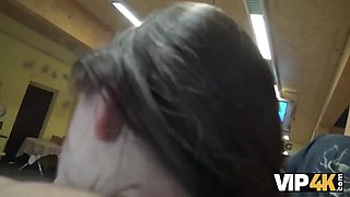 Vip4k. hunter is looking for impressive sex for cash in bowling place