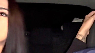 Wife Fucks Uber Driver and Makes Him Run 2 Times in Her Car While It's Raining