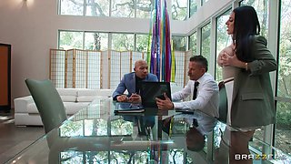 Ricky Johnson And Angela White - Wants To Taste Her Business Partners Big Black Cock