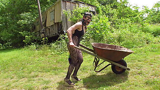 Plugged Slave - Humiliating Farm Chores