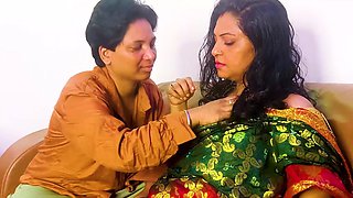 Two Unsatisfied Girls Met and Made a Superb Lesbo Session with Dirty Talk in Hindi