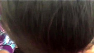 Indonesian Maid Sucks White Cock