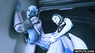 Mass Effect Futanari Movie with Liara