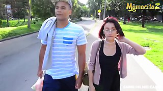 Hot Nerdy Latina Teen 18+ Picked Up And Fucked