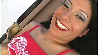 Thick Latina slut squirts all over while getting fucked doggystyle