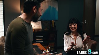Naughty latina MILF seduces the director