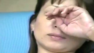 Milf Minako toying in front of hubby (Japan)