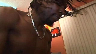 Tattooed MILF Gets Her Pussy Smashed by a Black Dude with Huge Dick on the Floor