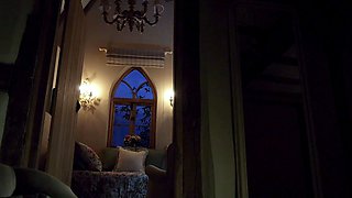 Blonde tight pussy babe solo toy fun in glamour masturbation