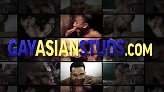 Horny asian gagging