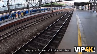 Vip4k. romantic trip concluded with a very fucking cheating in the toilet