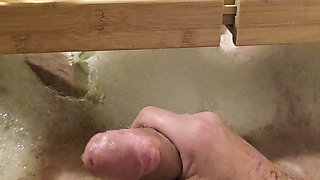 Playing with my dick in the bath