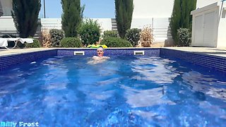 Outdoor Blowjob at Our Villa