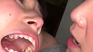 Yumika and Sumire Drool on Each Other’s Noses Until Tey Collapses - Wet Duel in the Classroom