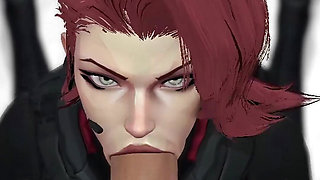 Black Widow gives a blowjob until you cum
