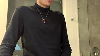 Andreszp Masturbates in the Hotel and His Cum Says It All