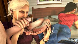 Wild anime scenes with rough anal and plenty of cum on tits featuring Viola-3d