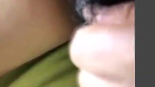 I Was Alone at Home and Very Horny, I Had My First Video Call: I Show My Hairy Pussy to My Friend so He Can Masturbate