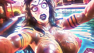 Hot Sex Witch Jessica and Leo in Pool,curvy Woman with Big Tits, Big Dick,cumshot, Cuckold, Bukkak
