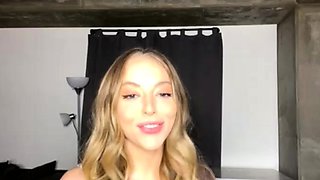 Small titted babe toys her pussy on webcam