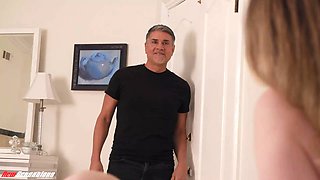 NEW SENSATIONS - Cute Babysitter Wants Older Daddy's Fat Cock