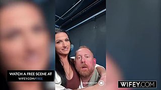 Hotwife MILF Ridley Rides Hard in Doggystyle - Big Tits, Creampie & Heels