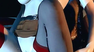 3D Big Boobs Slut Cheating with Big Dick Got Her Asshole Fucked so Hard