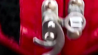 2 Asian Mistress Pegging White Chastity Slave