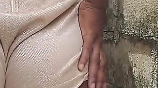 Outdoor Stripetease Rubbing My Hairy Wet Pussy Cumming Squirting Hard