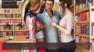 Two Hot Collage Girl In Public Library - 3d Hentai Animated Porn With Sound - Living With Temptation With Car Toon And Hentai 3d