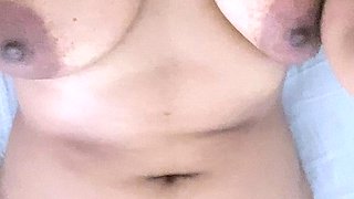 Beautiful Brunette Big Boobs Rides Fake Cock