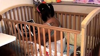 Cici: Vibrator Masturbation in Crib