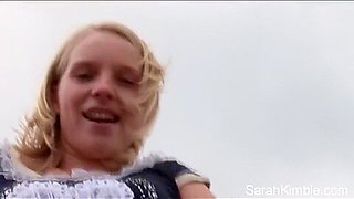 Sarah Show Pussy At Beach